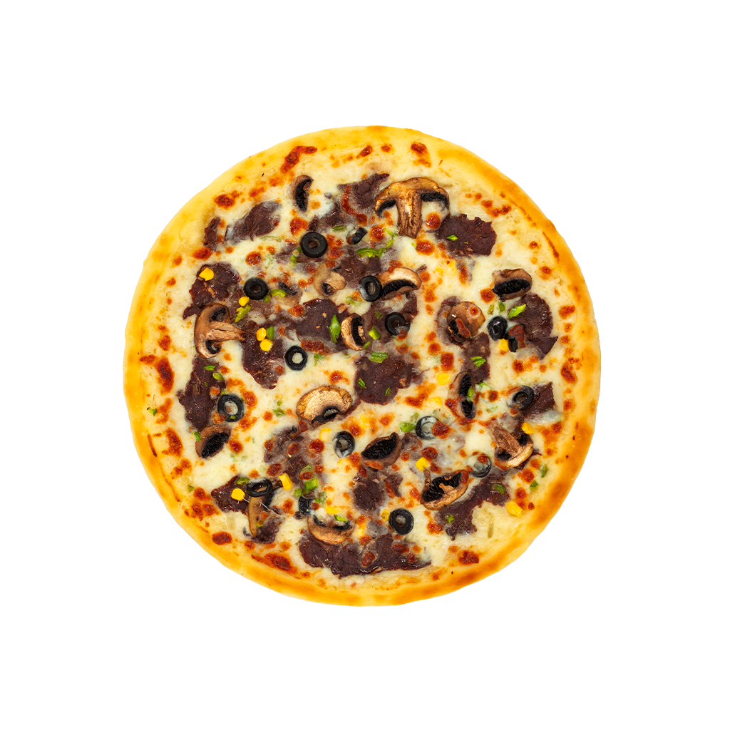 پیتزا سیر و استیک - Garlik - steak pizza Romano