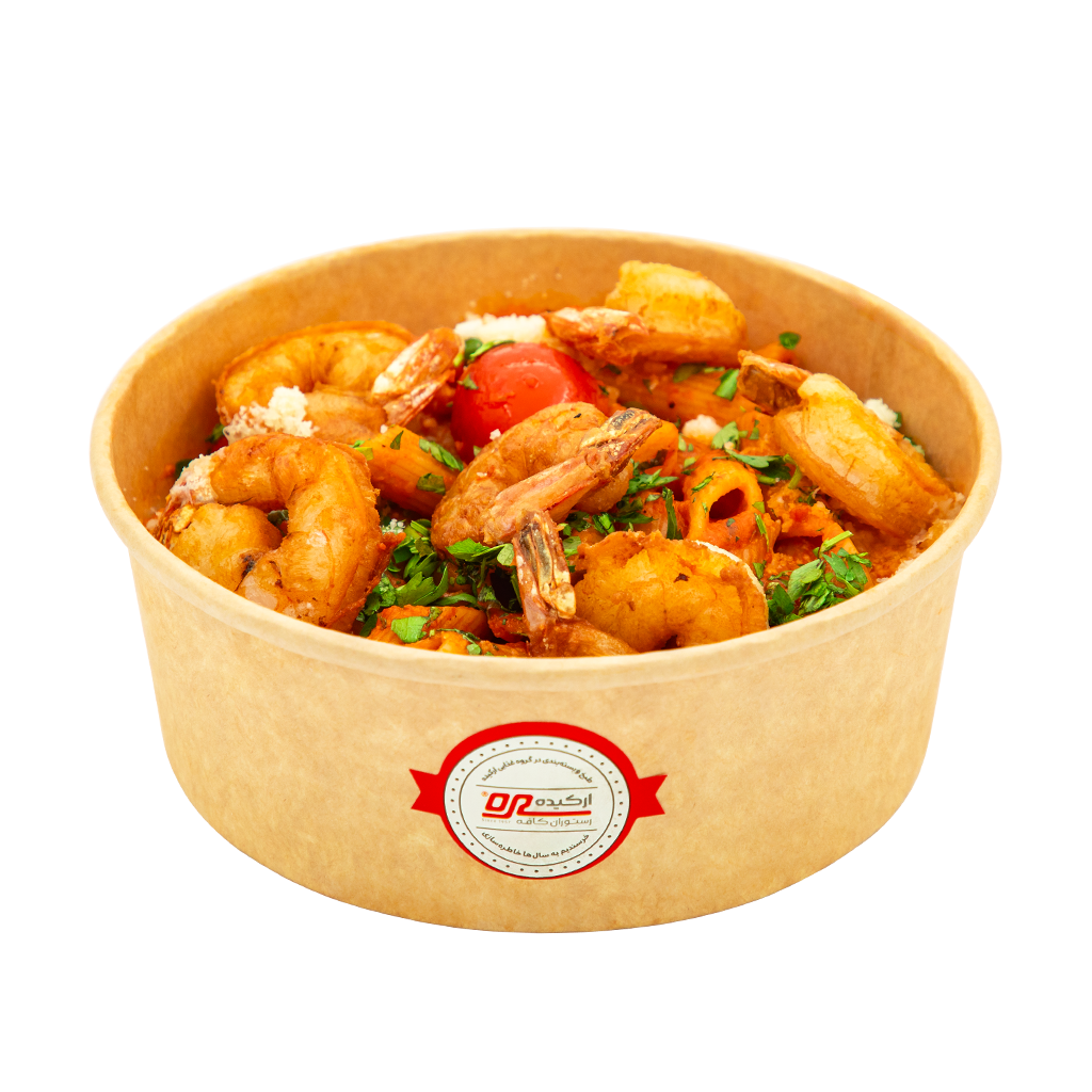 پاستا دریایی با میگو - Shrimp pasta