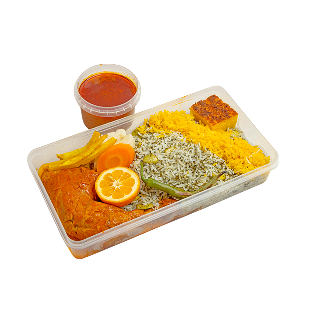 باقالی پلو با ران مرغ - Morgh (Chicken leg) with Baghali Polo (Rice with favas and dill)