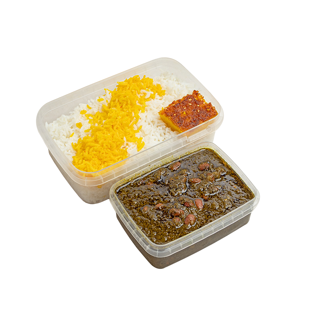 چلو خورشت قورمه سبزی - Chelow with Ghorme sabzi